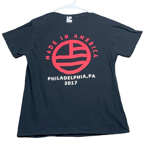 Chainsmokers T Shirt Mens Medium Concert Jay Z Made in America Band Tour Black - Picture 10 of 10